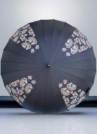 Стильный президентский зонт trust, полуавтомат, 24 спици, семейный большой зонт-трость...