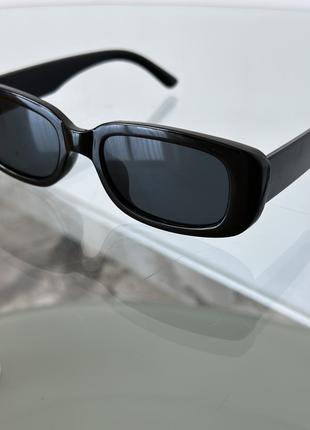 Черные солнечные очки, очки с черной оправой4 фото