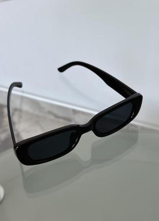 Черные солнечные очки, очки с черной оправой6 фото