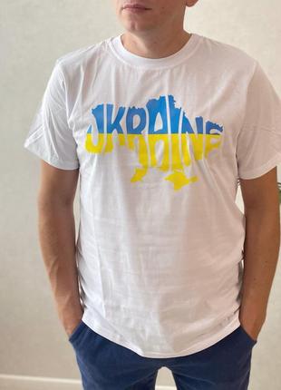 Патріотична футболка з символікою карта україни2 фото