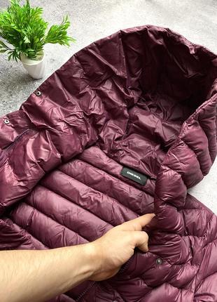 Женский пуховик diesel classic hood down jacket! из свежих коллекций!7 фото