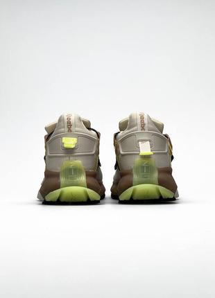 Кроссовки reebok zig kinetica fit beige brown7 фото