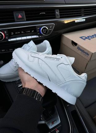 Кроссовки reebok classic leather all white