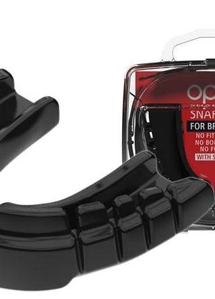 Капа боксерська opro snap-fit for braces black (art.002318001)