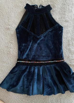 Нова оксамитова сукня/плаття для танців 116 розмір