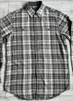 Сорочка\рубашка polo ralph lauren relaxed fit checked shirt1 фото