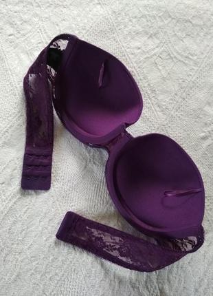 H&m бюстгальтер без шлеек 80 b, бра с кружевом, бюстик