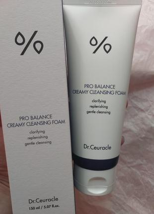 З пробіотиками ceuracle dr.ceuracle pro balance creamy cleansing foam пінка для вмивання