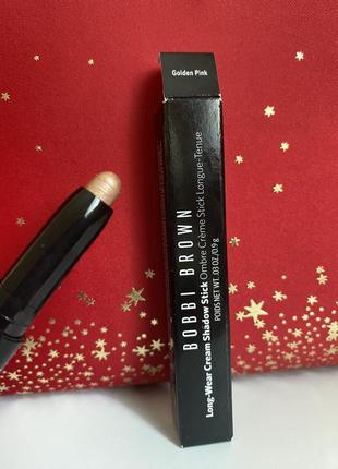 Кремові тіні для повік bobbi brown long-wear cream shadow stick golden pink2 фото