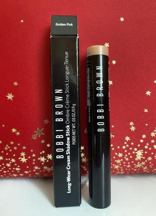 Кремові тіні для повік bobbi brown long-wear cream shadow stick golden pink1 фото