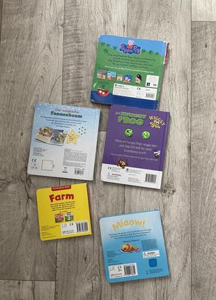 Дитячі музичні книжки на англійській мові свинка пепа , котик , жаба7 фото