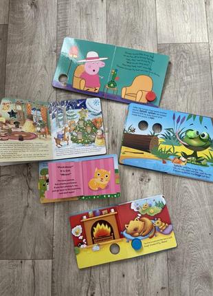 Дитячі музичні книжки на англійській мові свинка пепа , котик , жаба5 фото