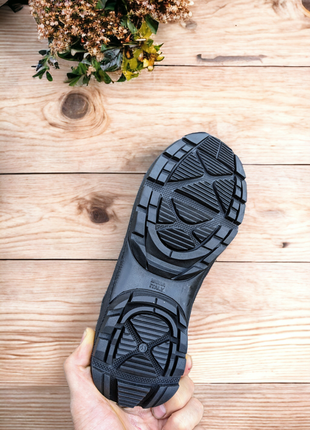 Мужские зимние кожаные ботинки тёплые и удобные экко