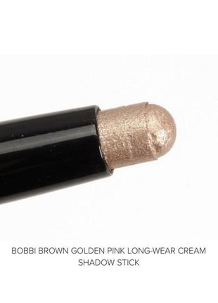 Кремові тіні для повік bobbi brown long-wear cream shadow stick golden pink5 фото