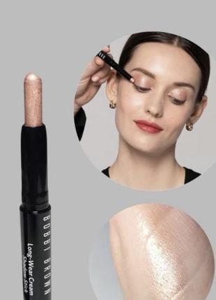 Кремові тіні для повік bobbi brown long-wear cream shadow stick golden pink3 фото