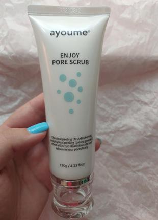 Скраб для обличчя з содою ayoume enjoy pore scrub - 120 г