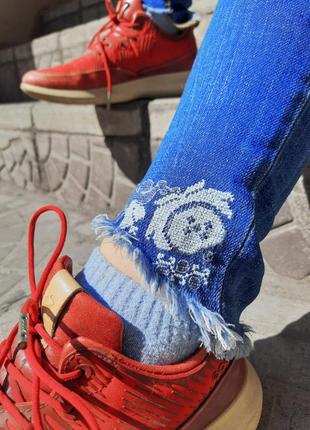 Джинси joe's 23 розмір з ручною українською вишивкою5 фото