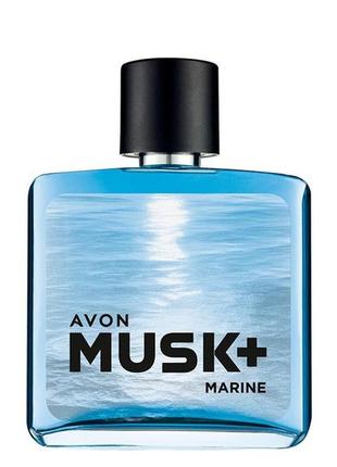 Туалетна вода avon musk marine + для нього, 75 мл