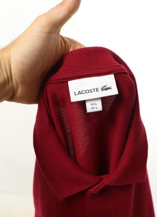 Мужская поло футболка lacoste [ l ]3 фото