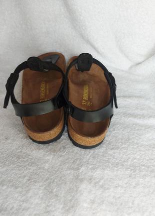 Босоножки сандали birkenstock kairo 37p черные ортопедические оригинал4 фото