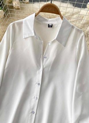 Женский элегантный люксовый комплект белая рубашка + черный жилет тренд осень весна 20234 фото