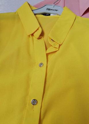 Блузи сорочка подовжена спинка тканина креп-шифон розміри 42 44 46 48 різні кольори класна якість7 фото