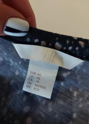 Удлиненная легкая рубашка h&m абстакция 42-449 фото