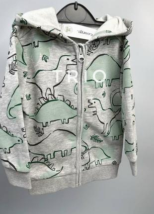 Дитяче худі / толстовка / кофта george з начосом на блискавці 80-86см