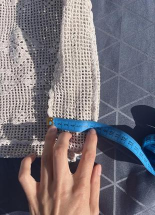 Сумка плетена крючком етно стиль макраме торбинка авоська шопер5 фото