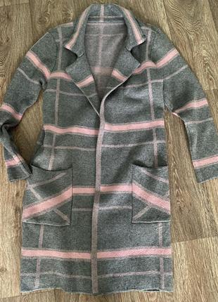 Кардиган длинный з шерсти