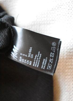 Черная элегантная блуза из фактурной ткани h&amp;m s2 фото
