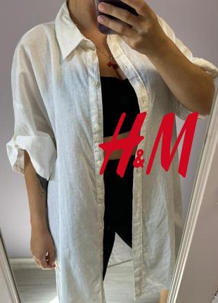 Сорочка лляна h&amp;m преміумлінійка