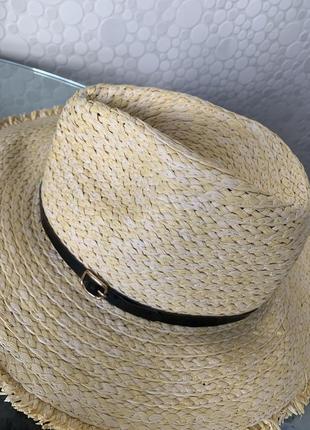 Натуральная шляпа с необработанными краями m&amp;s, one size4 фото