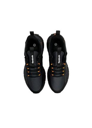 Мужские кроссовки reebok zig kinetica fleece dark grey orange2 фото