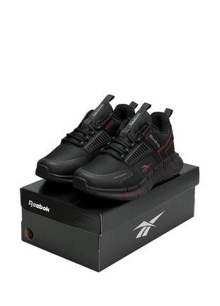 Мужские кроссовки reebok zig kinetica fleece black red