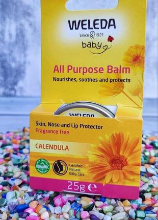 Универсальный бальзамweleda (веледа) с экстрактом календулы all purpose balm3 фото