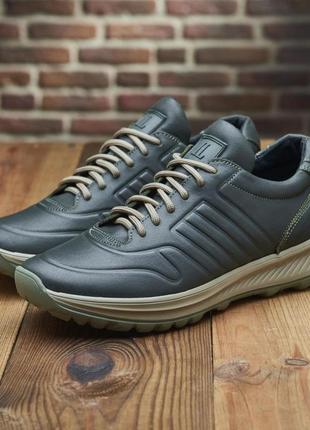 Якісні чоловічі кросівки з натуральної шкіри model-56832