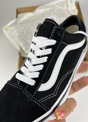 Vans old skool vn000d3hy281 черные замша, оригинальные кеды ванс4 фото