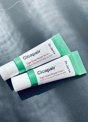 Dr. jart+ cicapairtm tiger grass re.pair сыворотка и крем для чувствительной раздражения кожи от покраснений1 фото