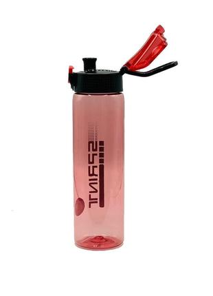 Пляшка спортивна для води пластикова для тренувань casno 750 мл kxn-1216 sprint червона ve-334 фото