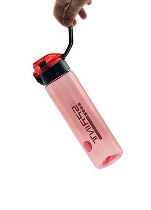 Пляшка спортивна для води пластикова для тренувань casno 750 мл kxn-1216 sprint червона ve-333 фото