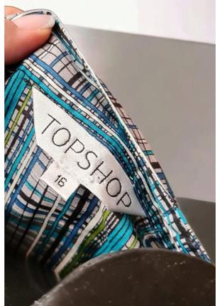 Плаття халат із заходом topshop бавовна7 фото