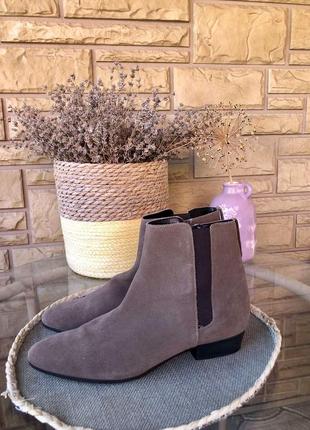 Актуальные боты/ ботинки цвета кэмэл натуральная замша