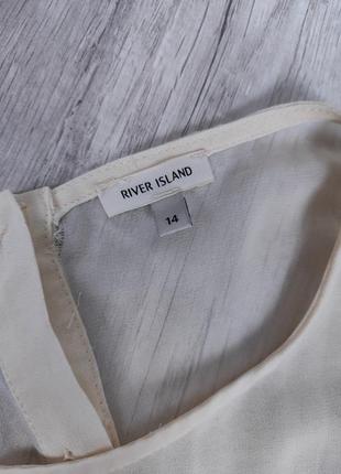 Женское платье без рукавов river island цвет слоновая кость размер 148 фото