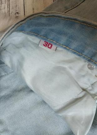 Шорты джинсовые женские рваные голубые размер  48 l6 фото