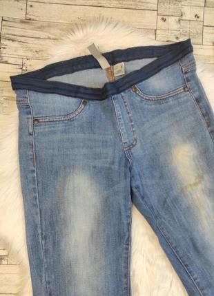 Женские джинсы mango синие на резинке внизу молнии размер 42 xs2 фото