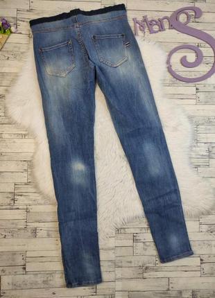 Женские джинсы mango синие на резинке внизу молнии размер 42 xs4 фото