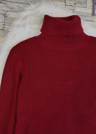 Женский свитер shein бордовый акриловый размер 48 l2 фото