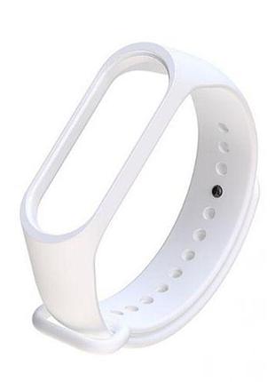 Силіконовий ремінець для xiaomi mi band 3/4 білий