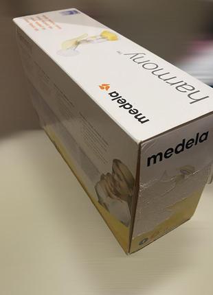 Молокоотсос medela harmony механический двухфазный ручной с двумя бутылочками молокоотсос для кормящих в роддомовый качественный меделла3 фото